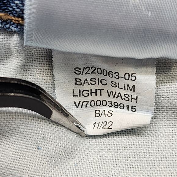 Old Navy Jeans Mens 30x32 Blue Basic Slim Straight Built in Flex Stretch Denim - Picture 8 of 13